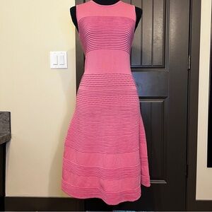 ANTONIO MELANI Textured Pink Midi Dress